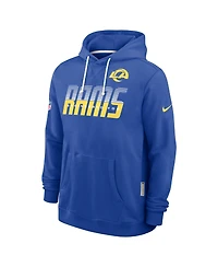 Nike Men's Royal Los Angeles Rams Sideline Standard Issue Dri-fit Hoodie
