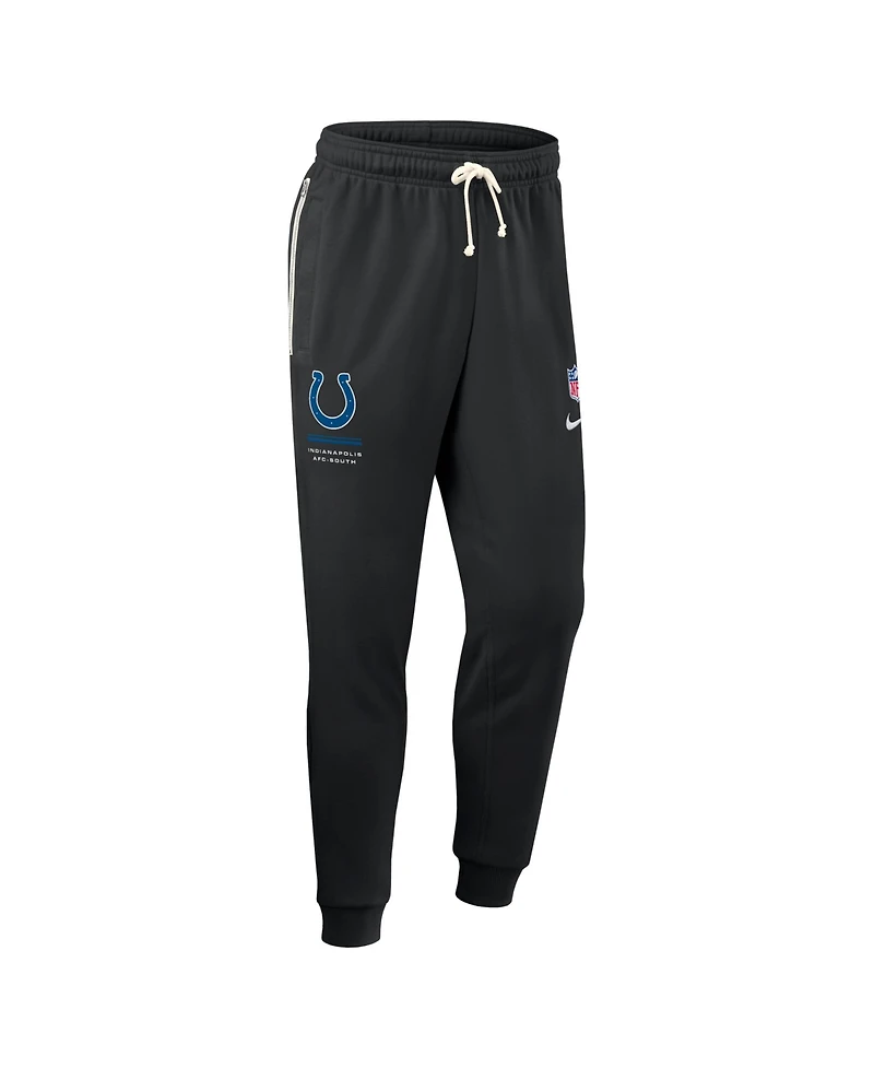 Nike Men's Black Indianapolis Colts Sideline Standard Issue Dri-fit Taper Pants