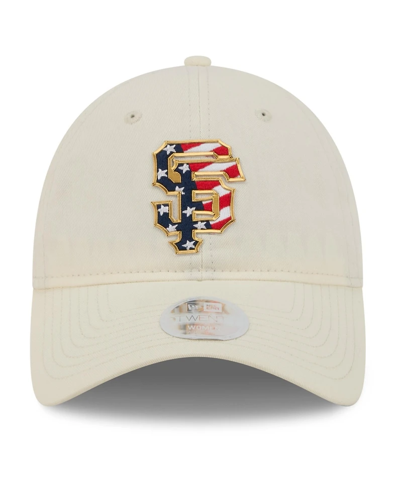 New Era Women's Cream San Francisco Giants Usa 250 Fourth of July 9TWENTY Adjustable Hat