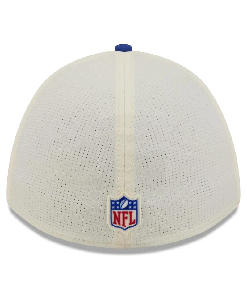 New Era Men's Cream/Royal Denver Broncos 2026 Nfl Training Camp 39THIRTY Flex Hat