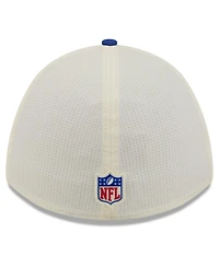 New Era Men's Cream/Royal Denver Broncos 2026 Nfl Training Camp 39THIRTY Flex Hat