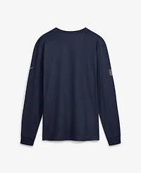 Nike Men's Navy New England Patriots Sideline Bold Arch Star Dri-fit Long Sleeve T-Shirt