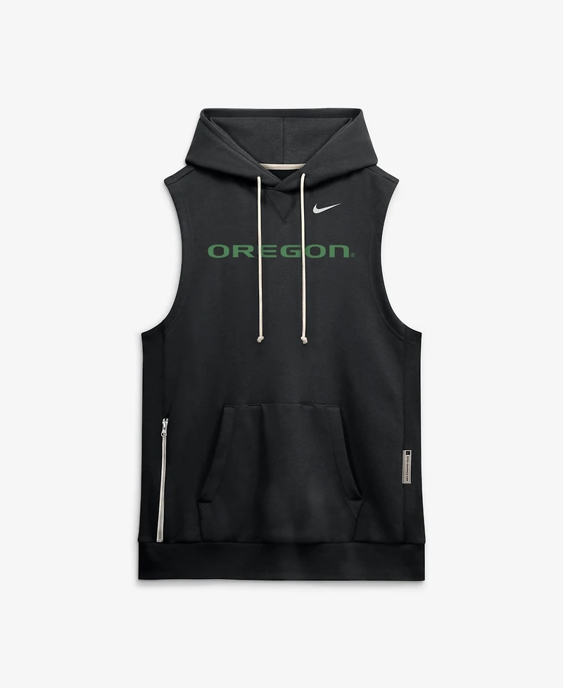 Nike Men's Black Oregon Ducks 2026 Sideline Sleeveless Dri-fit Hoodie