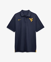 Nike Men's Navy West Virginia Mountaineers 2026 Sideline Tour Dri-fit Polo Shirt