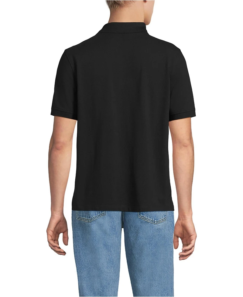 Lands' End Men's Tall Short Sleeve Performance Mesh Pique Polo