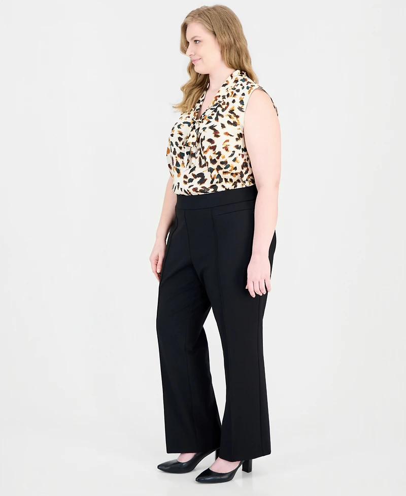 Kasper Plus Audrey Pull-On Bootcut Pants