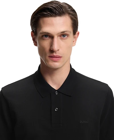 Boss by Hugo Men's Cotton Pique Embroidered Logo Pallas Polo Shirt