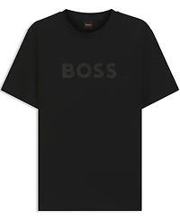 Boss by Hugo Men's Cotton-Jersey Logo Artwork Regular-Fit T-Shirt