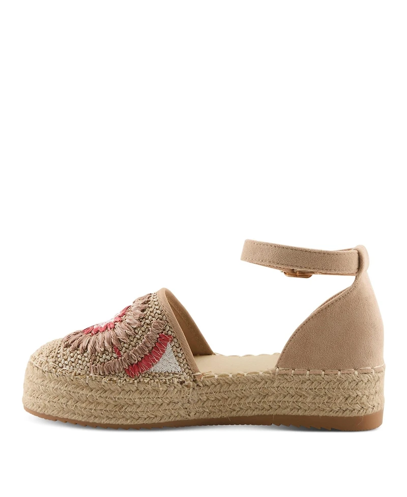 Azura Women's Endlessluv Espadrille Flatform with Cork Sole
