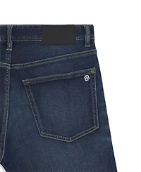Boss by Hugo Men's Stretch Cotton Contrast Stitching Tapered-Fit Jeans