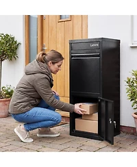 Gouun Galvanized Steel Package Delivery Box with Anti-Theft Lock