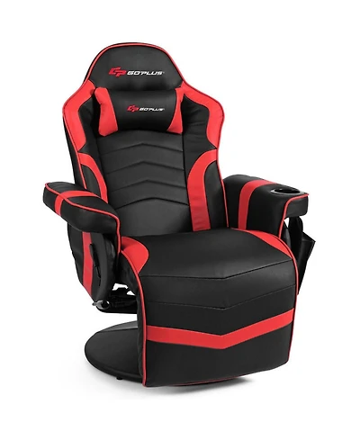 Gouun Ergonomic High-Back Massage Gaming Chair with Footrest and Pillow