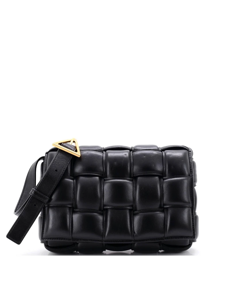 Pre-Owned Bottega Veneta Cassette Crossbody Bag Padded Maxi Intrecciato Leather