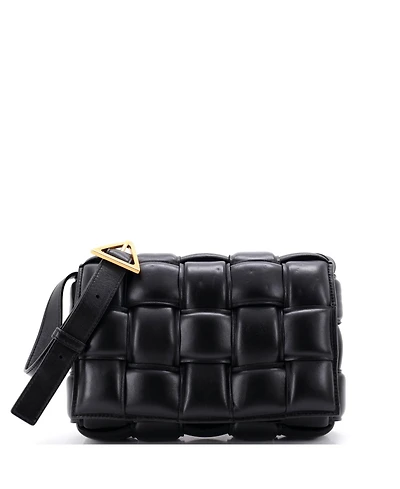 Pre-Owned Bottega Veneta Cassette Crossbody Bag Padded Maxi Intrecciato Leather