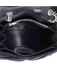 Pre-Owned Balenciaga Small Crush Chain Flap Bag Quilted Velvet