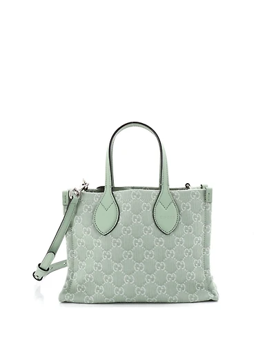 Pre-Owned Gucci Medium Ophidia Shopper Tote Gg Denim