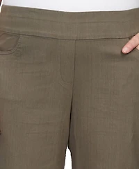 Alfred Dunner Plus Super Stretch Short Length Pants