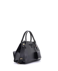 Pre-Owned Prada Small Monochrome Tote Saffiano with City Calf