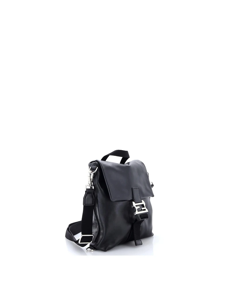Pre-Owned Fendi Small Flux Crossbody Bag Leather