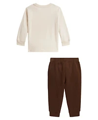 Polo Ralph Lauren Baby Boys' Bear Cotton T-Shirt and Jogger Pants, 2-Piece Set