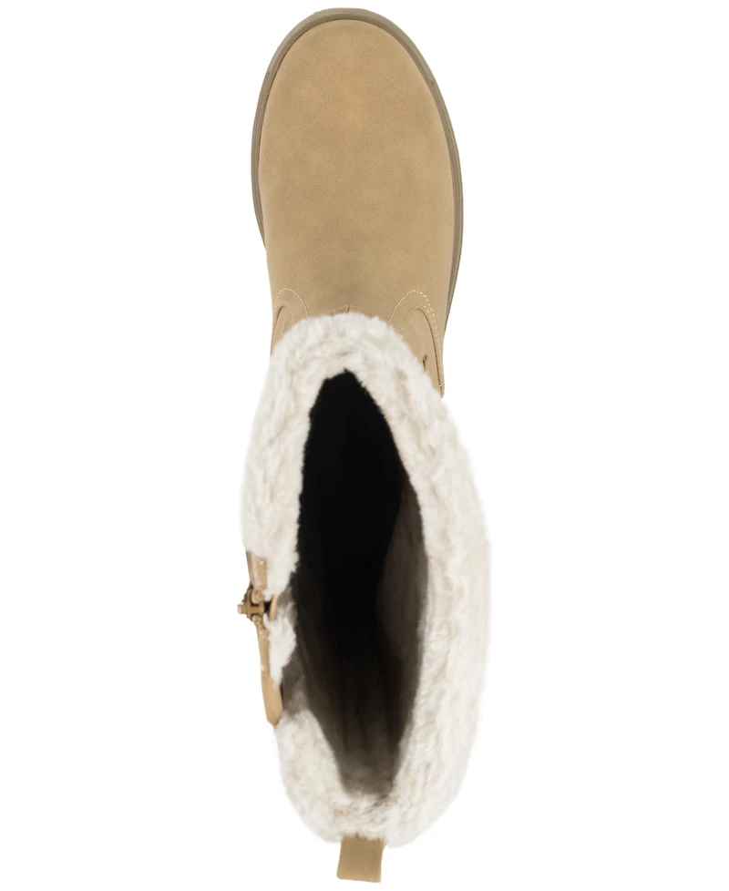 Baretraps Women's Navia Zipper Tall Round Toe Boots