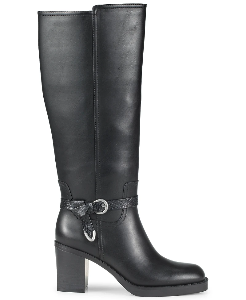 Baretraps Women's Glenette Zipper Tall Round Toe Boots