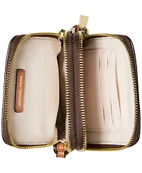 Michael Kors Jet Set North South Double Zipper Mini Crossbody Handbag