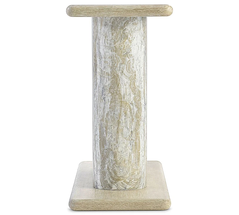 Bernhardt Arcadia 68" White Oak Wire-Brushed Clay Console Table