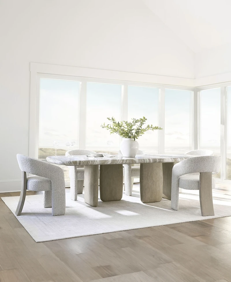 Bernhardt Arcadia 30" Wood Faux Stone Top Dining Table