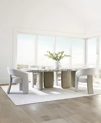 Bernhardt Arcadia 30" Wood Faux Stone Top Dining Table