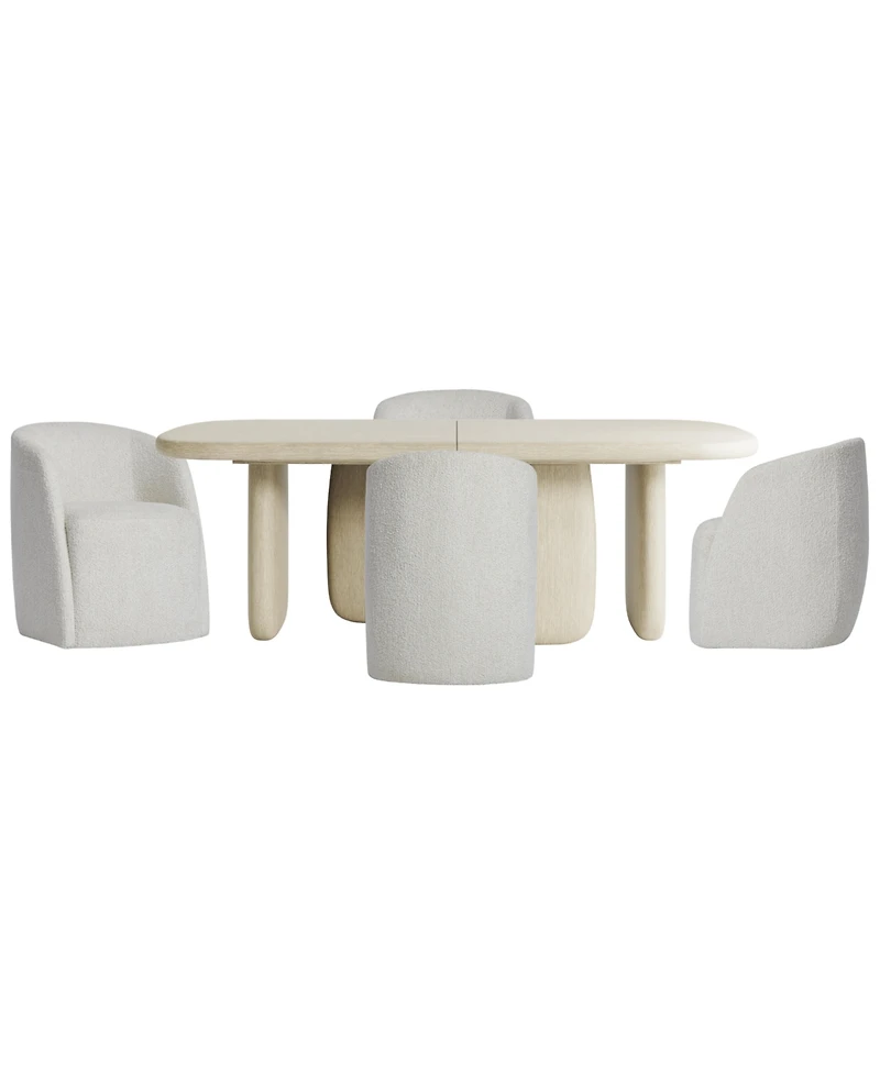 Bernhardt Arcadia 5-Piece Wooden Dining Set (Table & 4 Armchairs)