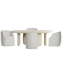 Bernhardt Arcadia 5-Piece Wooden Dining Set (Table & 4 Armchairs)