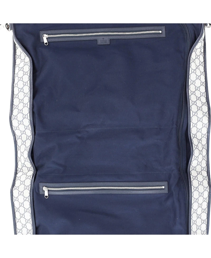 Pre-Owned Gucci Savoy Web Garment Bag Gg Coated Canvas