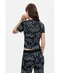 Desigual Women's Jacquard Knit T-shirt
