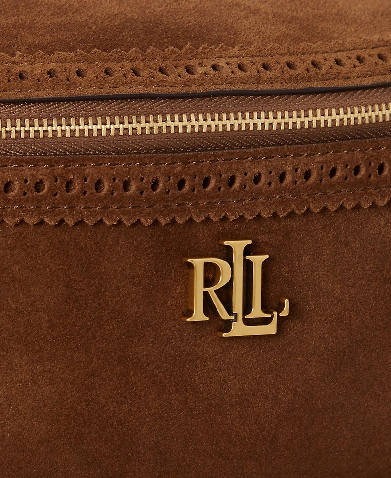 Lauren Ralph Lauren Suede Marcy Small Belt Handbag
