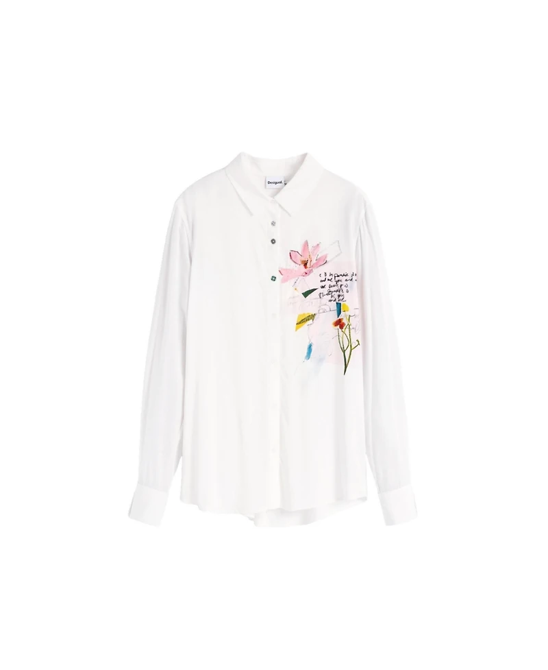 Desigual Women's Embroidered floral shirt