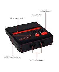 Retro-Bit Res Plus Nes 8-Bit Console with Hdmi Port - Red/Black