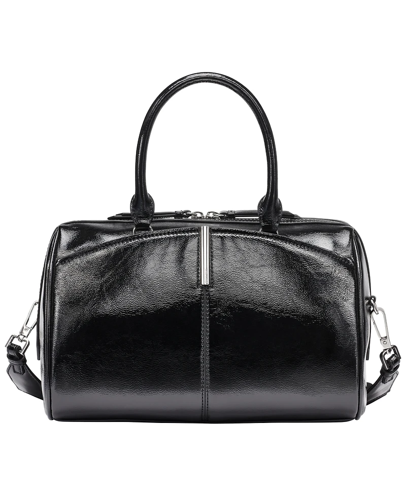 Calvin Klein Genevieve Patent Small Satchel Handbag