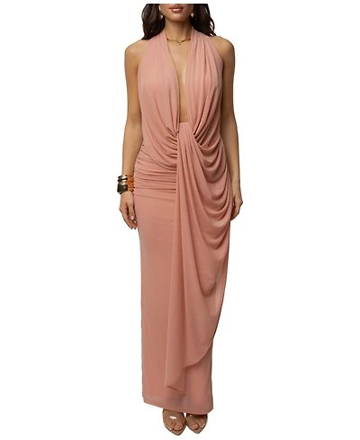Jluxlabel Women's Alaina Plunge Maxi Dress