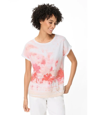 Olsen Women's Panneaux Print T-Shirt