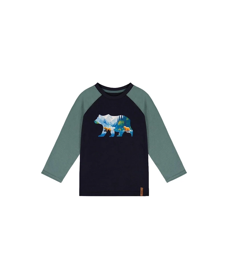 Deux par Little and Big Boy 6- 12 Raglan T-Shirt