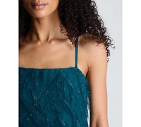 Kenneth Cole Women's Textured Chevron Crop Camisole