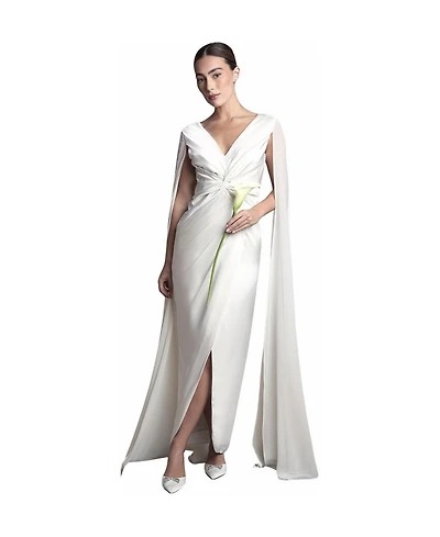Coast Women's Cape Sleeve Satin Maxi Dress