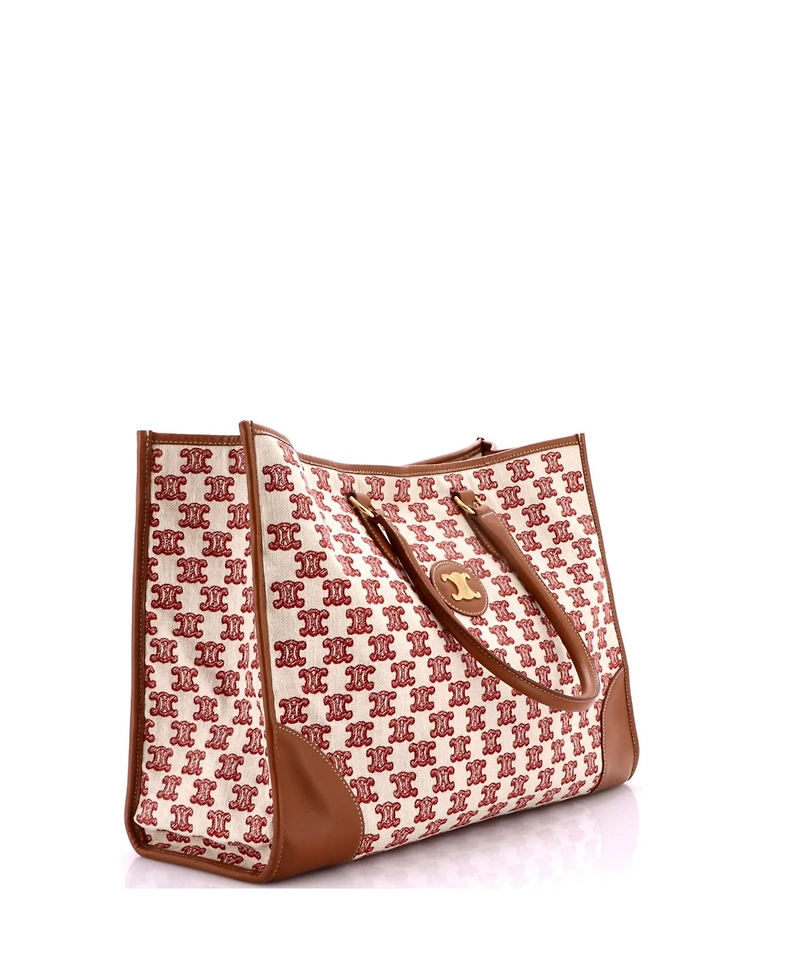 Pre-Owned Celine Horizontal Cabas Tote Triomphe Canvas