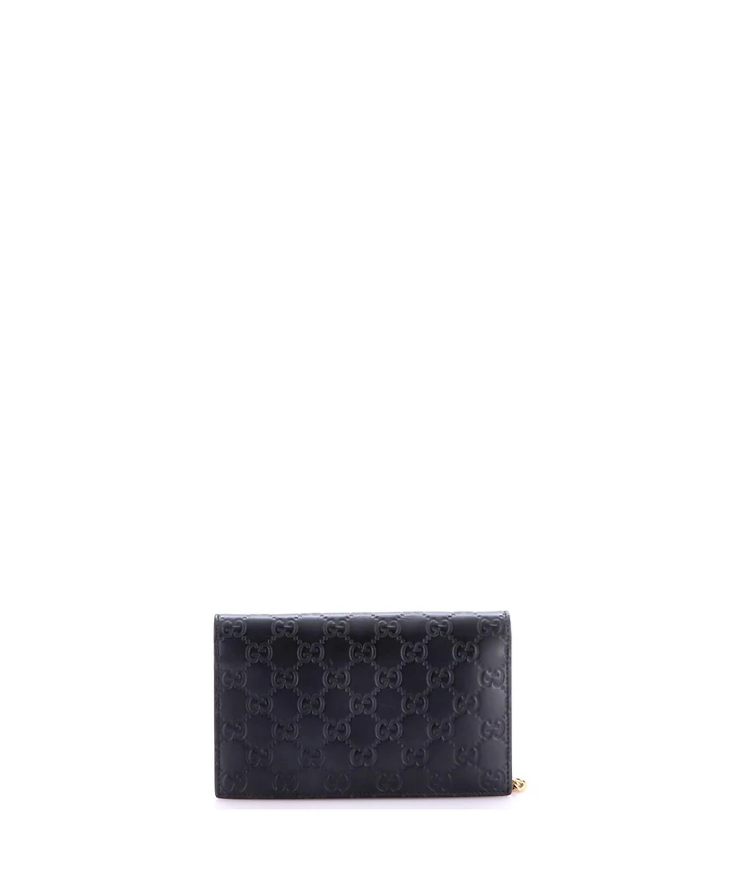 Pre-Owned Gucci Icon Wallet on Chain Guccissima Leather