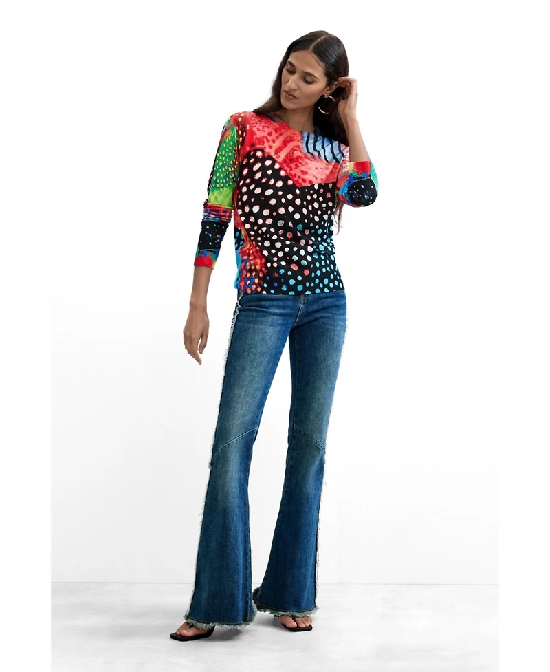 Desigual Women's Printed Colors Sweater