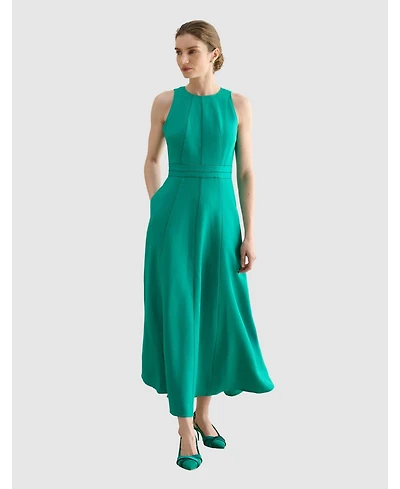 Hobbs London Women's Harewood Sleeveless Fit Flare Dress