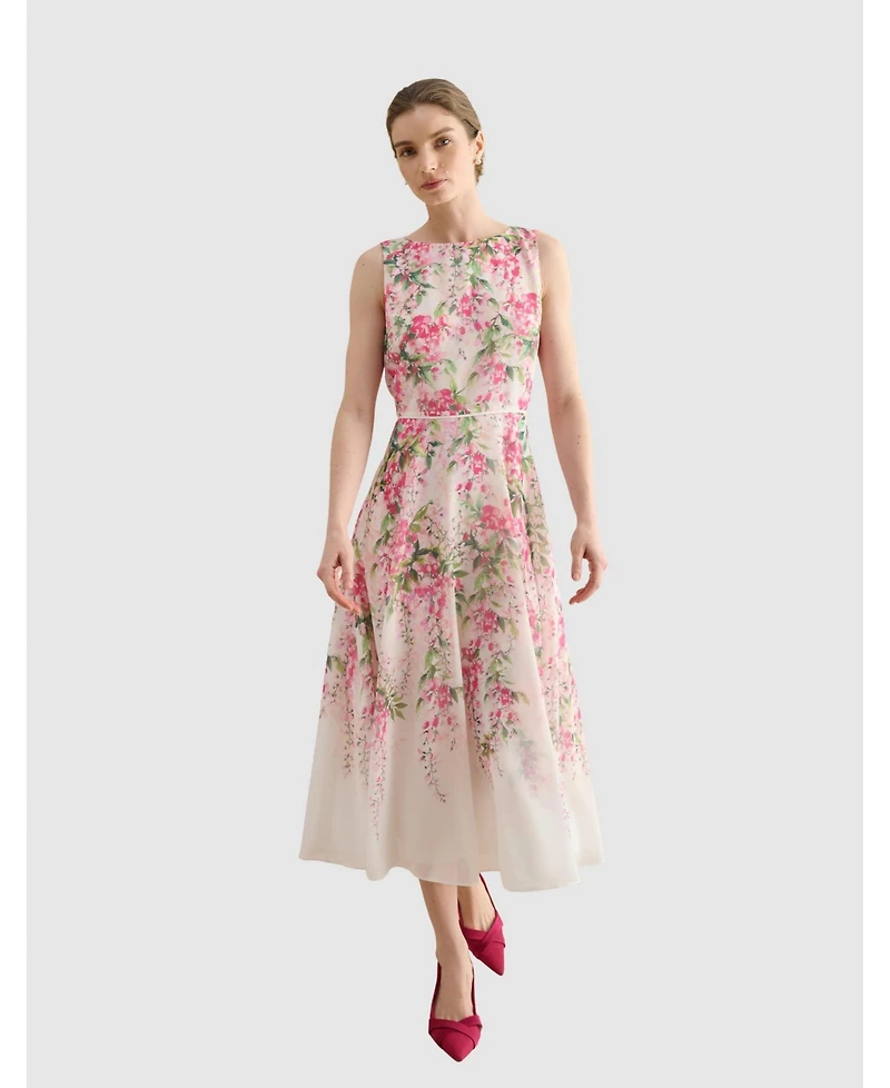 Hobbs London Carly Fit Flare Midi Dress