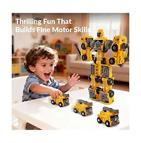 Cowin 5-in-1 Take Apart Car Toys, Diy Engineering Construction Truck Toy Vehicle Kids Building Educational Toy Gift for Age 3-8 Year Old Boys