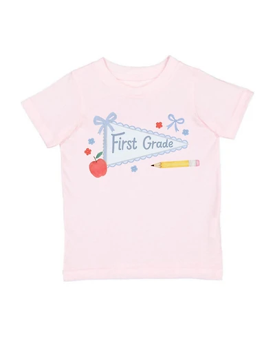 Sweet Wink Big Girls First Grade Pennant Short Sleeve T-Shirt